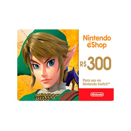 Cartão Nintendo R$300 Reais