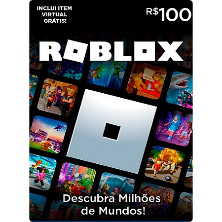 Cartão Roblox R$ 100 Reais
