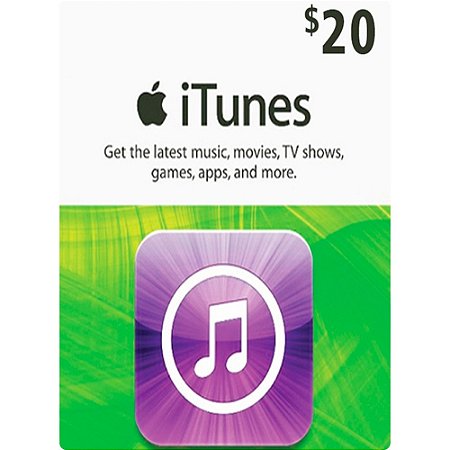 ITUNES GIFT CARD $20