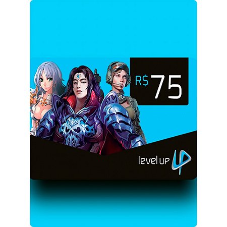 Cartão Level Up Games R$75