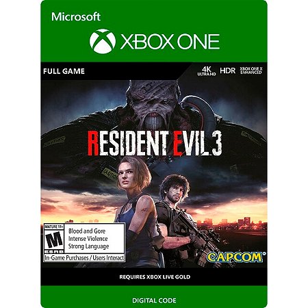 Giftcard Xbox RESIDENT EVIL 3