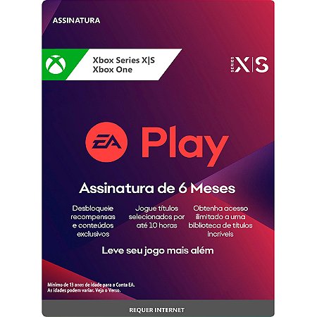 Giftcard Xbox 3P EA Play 6 meses