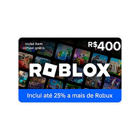 Cartão Roblox R$ 400 Reais