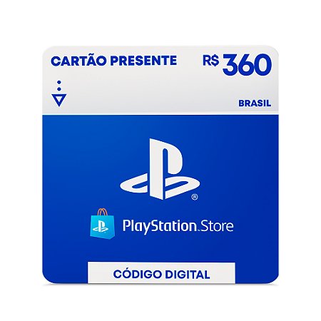 R$360 PlayStation Store - Cartão Presente Digital [Exclusivo Brasil]