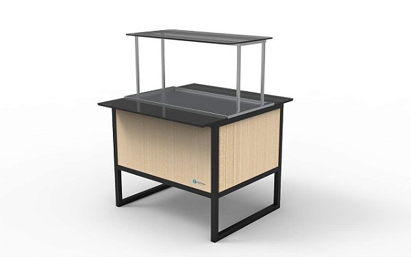 Buffet Self Service refrigerado para 3 gn's 1/1 ou 6 gn's 1/2