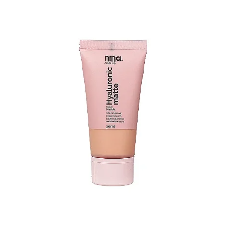 Base Líquida Hyaluronic Matte Nina Makeup - Cor 02