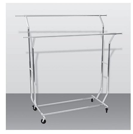 Arara Desfile Premium Dupla Dobrável Cromada