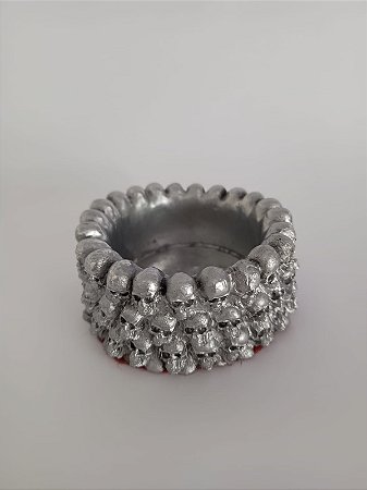 Recipiente de caveira. Em resina