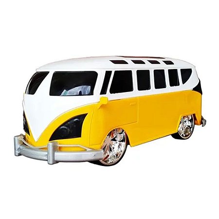 Carrinho Kombi Concept Car Brinquemix 30cm Amarelo
