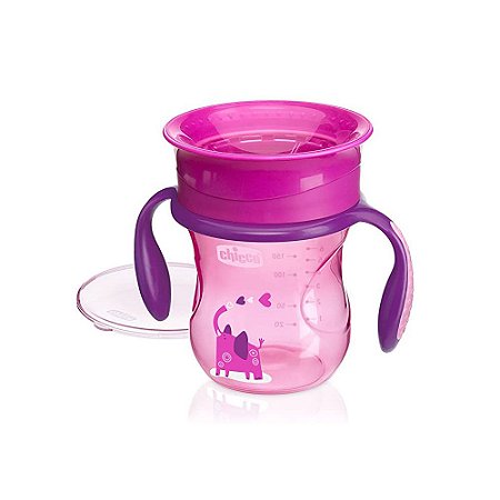 Copo Chicco 360º Perfect Cup 12m+ Rosa