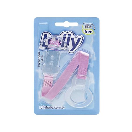 Prendedor de Chupeta Lolly Rosa
