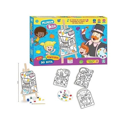 Kit Infantil de Pintura Turma da Mônica Nig Brinquedos