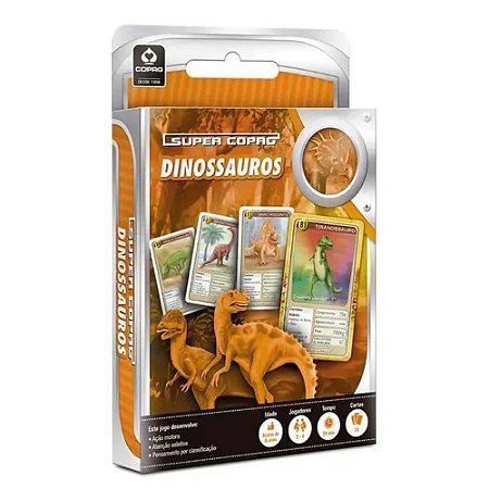 Jogo de Cartas Super Copag Dinossauros