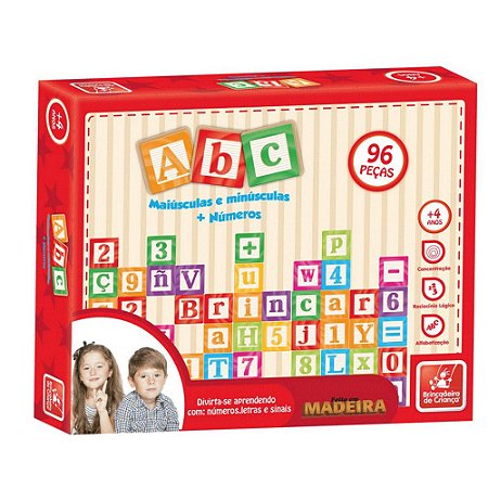 ABC  Letras e Números  Brincadeira de Criança