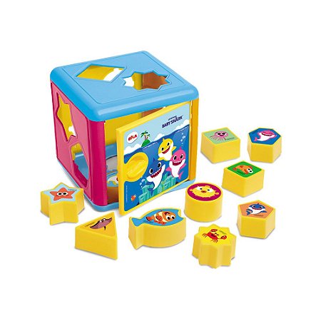 Cubo Didático de Encaixes Elka Baby Shark