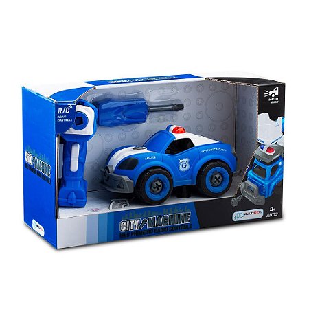 Viatura Policial  City Machine MultiKids Azul 15cm