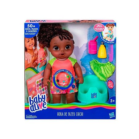 Boneca  Baby Alive Hasbro Primeiro Peniquinho Negra