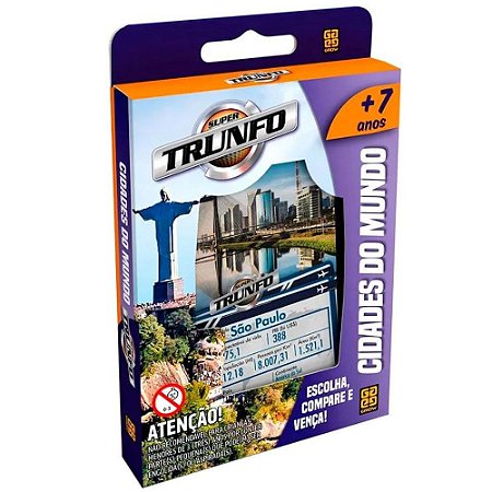 Jogo trunfo Cidades do Mundo Grow 7+