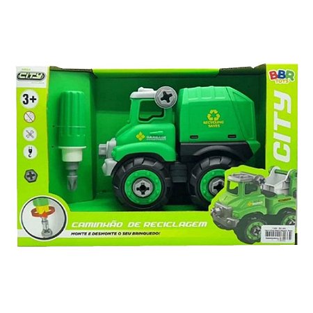 Caminhão de Reciclagem Monte e Desmonte BBR Toys