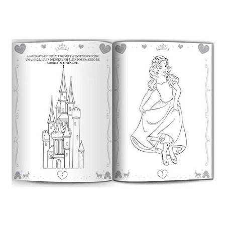 Livro Ler e Colorir - Princesas da Disney - 1 unidade - Culturama