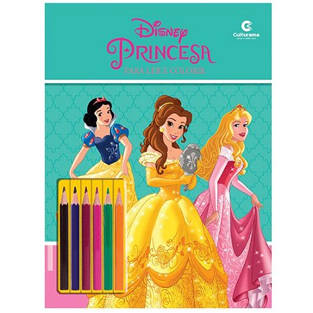 Ler e Colorir - Princesas Disney