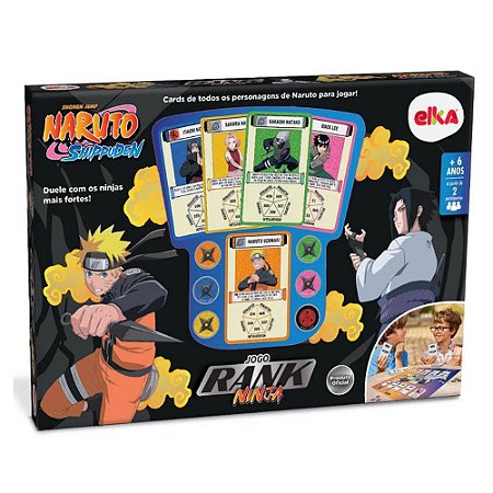 Jogo Naruto Rank Ninja Tabuleiro Infantil 1189 - Elka Brinquedos