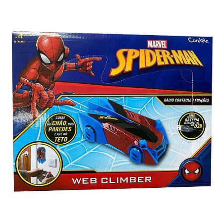 Carrinho de Controle Remoto Spider Flip Candide Homem Aranha - Pequenos  Travessos