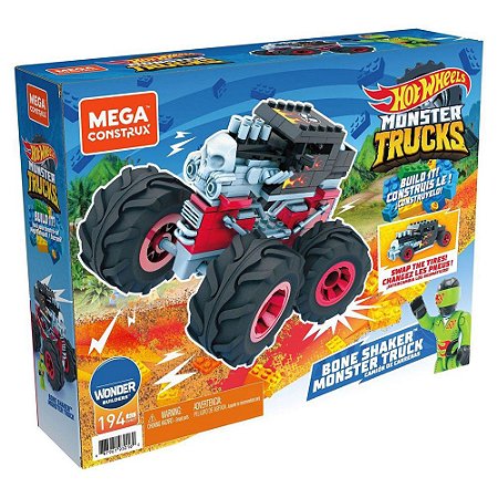 Bloco de Montar Mega Construx Monster Mattel 194 Peças