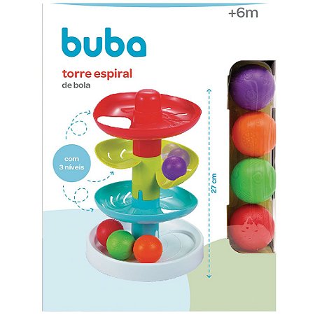 Torre Espiral de Bola Buba com 3 Níveis