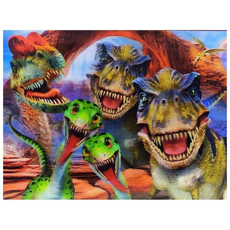 Quebra Cabeça Dinossauro Infantil Criança Dino T Rex 48 Pc