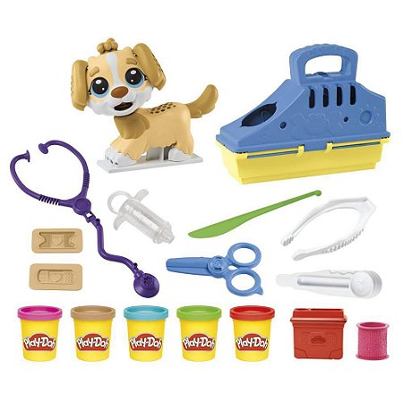 Massa de Modelar Hasbro Pet Shop Veterinária Play-Doh