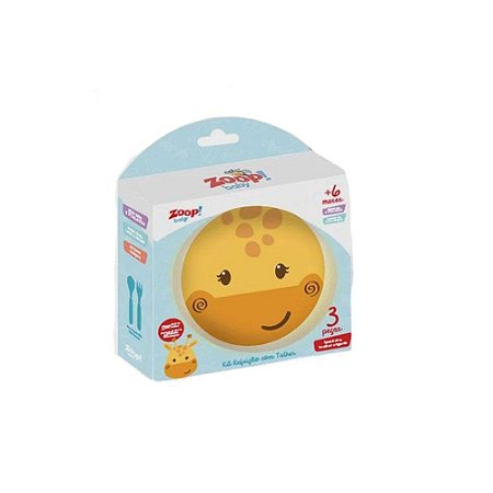 Conjunto Alimentação Bowl Zoop Baby Girafa 6+