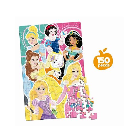 Quebra-Cabeça Toyster Disney Princesas 100 Peças - Pequenos Travessos