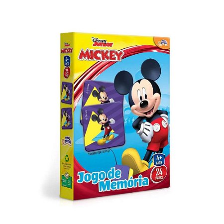 Jogo de Memória Toyster Mickey Mouse 24 Pares