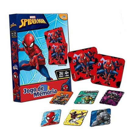 Jogo de Memória Toyster Homem Aranha 24 Pares