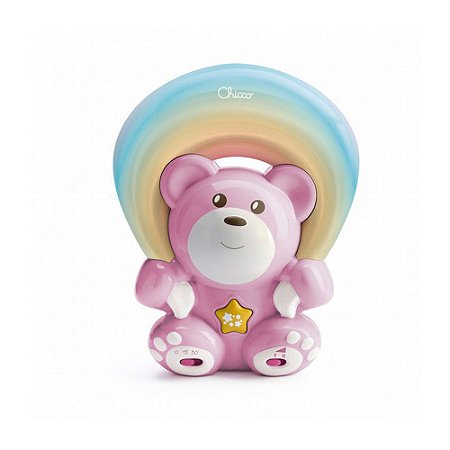 Projetor Musical Rainbow Bear Chicco Ursinho Rosa 0+