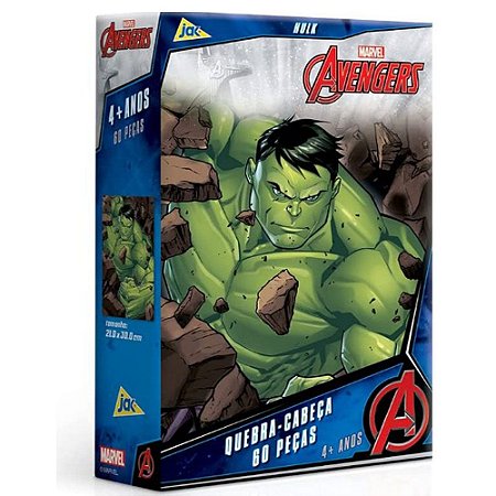 Quebra-Cabeça Toyster Hulk Marvel Avengers 60 Peças