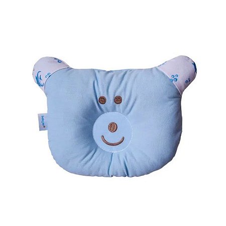 Travesseiro Anatômico Baby Joy Incomfral Ursinho Azul
