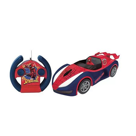 Carrinho de Controle Remoto Homem Aranha Candide Web Climber