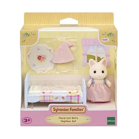 Sylvanian Families Epoch Conjunto Menina Gato Primavera 5681