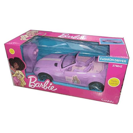 Carrinho Controle Remoto Barbie Fashion Driver 1834 Candide - Netcoelho