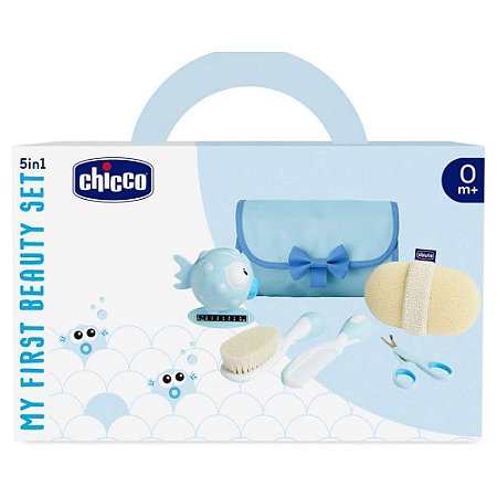 Conjunto De Higiene Chicco Azul 5 em 1