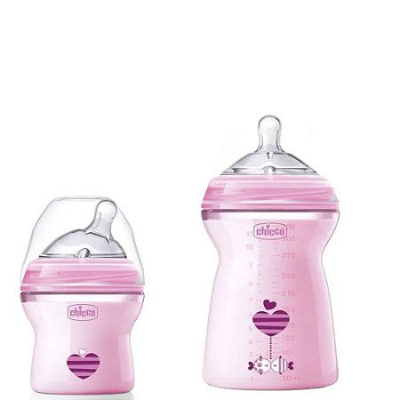 Kit Mamadeiras Step Up Chicco 150ml e 330ml Rosa