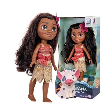 Boneca Moana & Pua Cotiplás 30cm