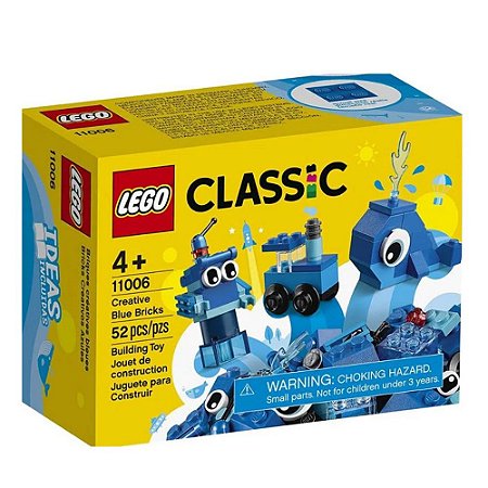Lego Classic Peças Azuis Criativas 52 Peças 11006