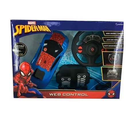 Marvel Figura Homem-Aranha com carro