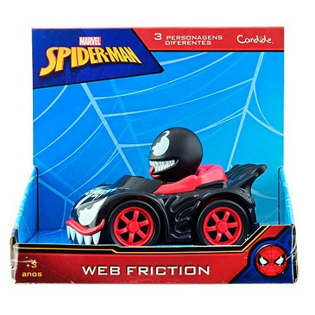 Veículo Homem Aranha Fricção Candide Venom - Pequenos Travessos