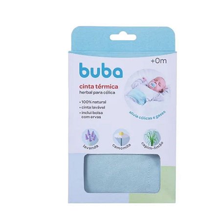 Cinta Térmica Azul Herbal Para Cólica 100% Natural