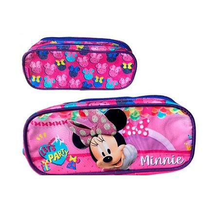 Estojo Duplo Minnie Xeryus  Escolar Infantil