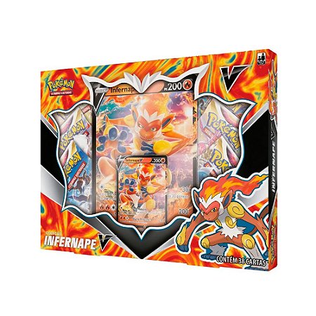 Box Coleção Infernape V Copag Cartas Pokémon